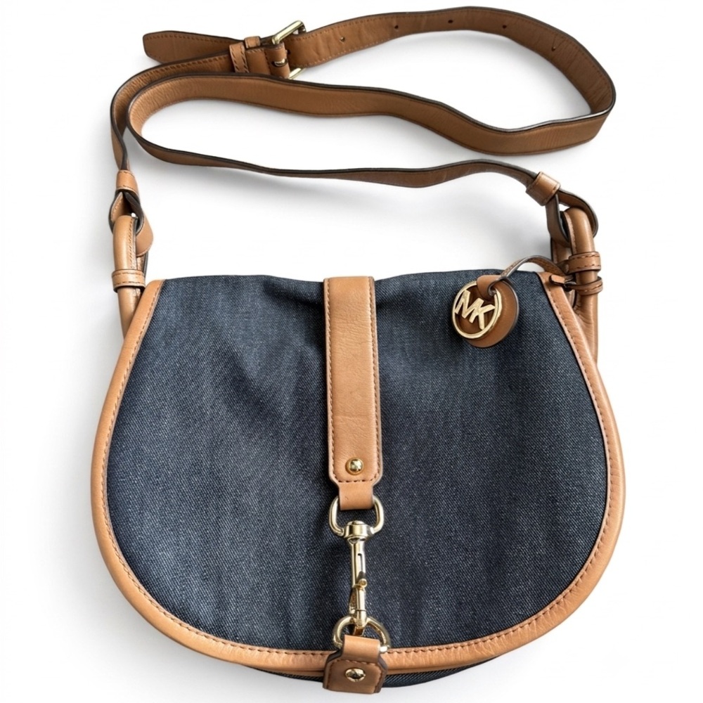 Micheal kors Denim Crossbody bag/Adjustable Strap